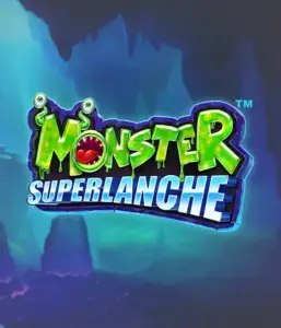 Dive into the eerie depths with Monster Superlanche slot by Pragmatic Play, showcasing a vivid and whimsical monster logo before a foggy cave background. This image conveys the adventure and mystery of a monster-themed game, perfect for fans of monster slots, delivering a captivating adventure. 